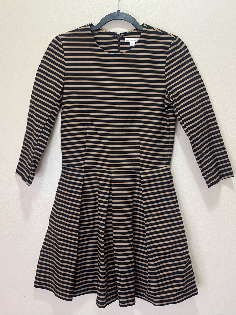 Gap Fit and Flare Striped Dress